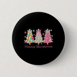 Coquette Bow Merry Christmas Xmas Tree Family Paja 6 Cm Round Badge