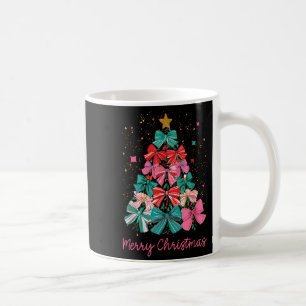 Coquette Bow Merry Christmas Xmas Tree Family Paja Coffee Mug