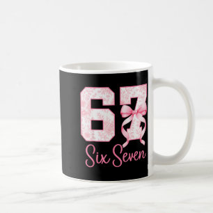 Coquette Bow Number 67 Funny Meme Nk Floral Women Coffee Mug