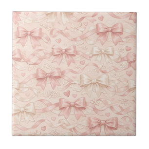 Coquette Bow Pattern Tile