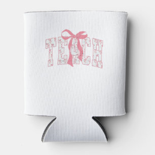 Coquette Bow Pencil Design Teacher Educators   Can Cooler