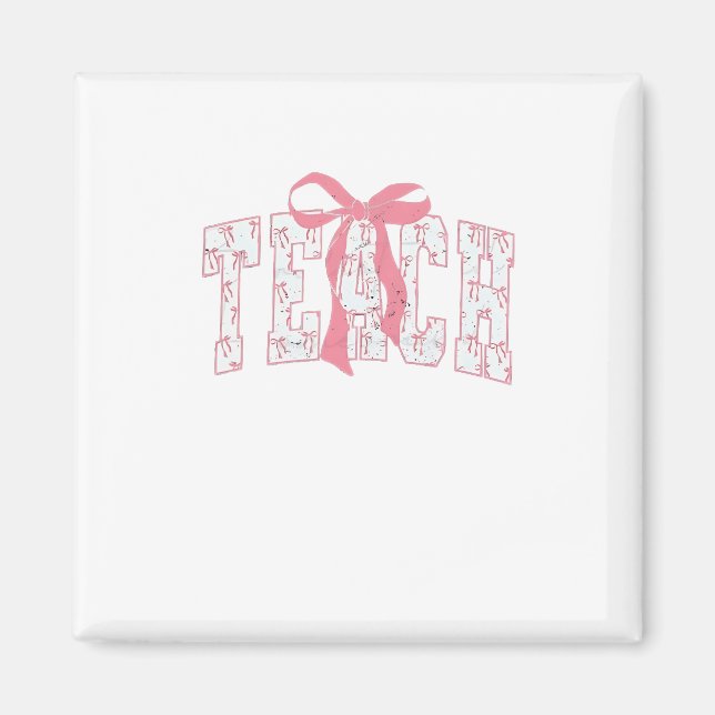 Coquette Bow Pencil Design Teacher Educators   Magnet (Front)