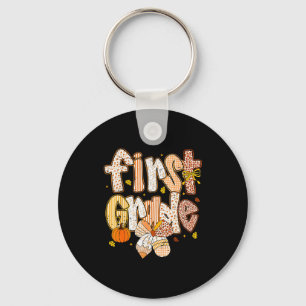 Coquette Bow Pencil Fall First Grade Teacher Schoo Key Ring
