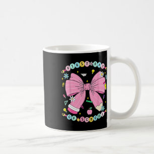 Coquette Bow Pencil Kindergarten Back To School Ki Coffee Mug