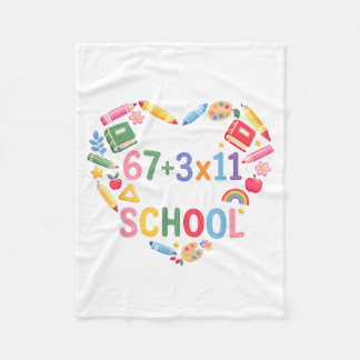 Coquette Bow Pencil Mask Beads Mardi Gras Teacher  Fleece Blanket