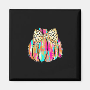 Coquette Bow Pumpkin Season Autumn Fall Leaves Tha Magnet