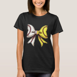 Coquette Bow Sell Softll Game Day Heart Love Mum L T-Shirt