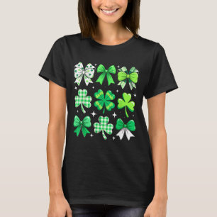 Coquette Bow St Patricks Day Irish Women Girls Tee