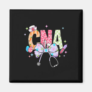 Coquette Bow Stethoscope Cna Nurse Happy Easter Da Magnet