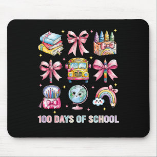 Coquette Bow Student Teacher 100 Days Of School 8  Mouse Pad