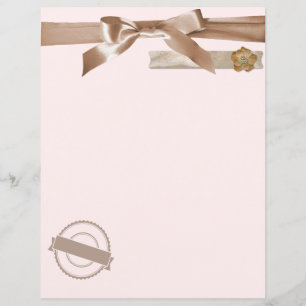 Coquette Bow Taupe Beige Scrapbook and Journalling