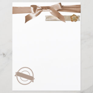 Coquette Bow Taupe Beige Scrapbook and Journalling