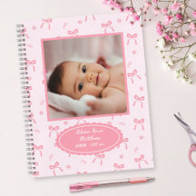 Coquette Bows & Blossoms Custom Baby Photo Album