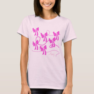 Coquette Bows Pink Cute Holiday T-Shirt