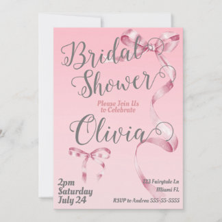 Coquette Bridal Shower Invitation