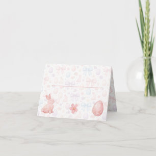Coquette Bunny & Bows Easter Table Place Card