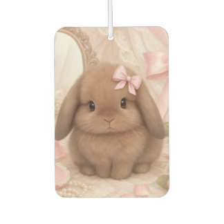 coquette bunny pink bow car air freshener