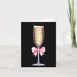Coquette Champagne Gl Happy New Year 2026 Party Wo Card
