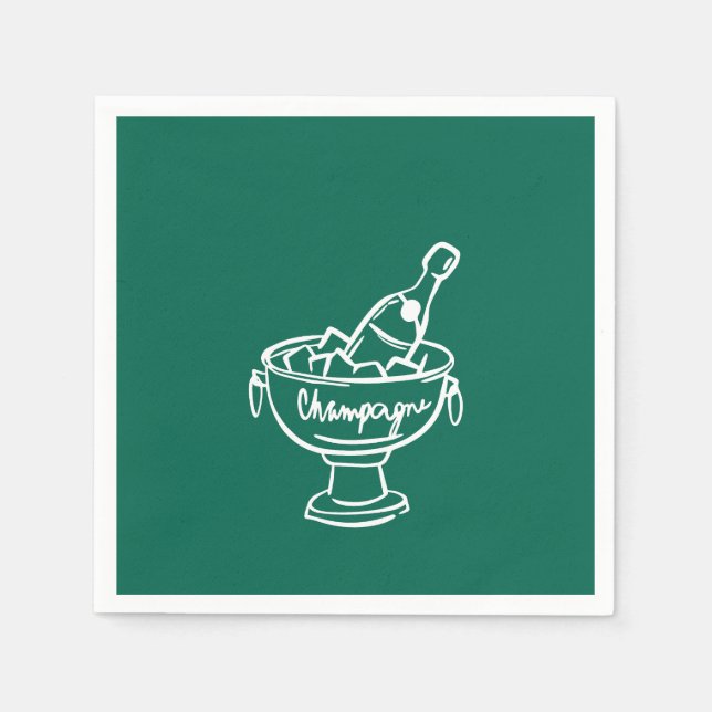 Coquette Champagne Napkin (Front)