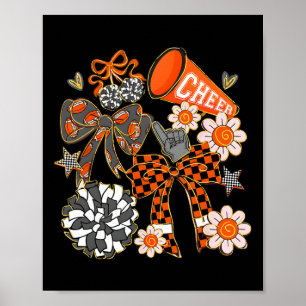 Coquette Cheer Bow Sport Cheerleader Cheerleading  Poster