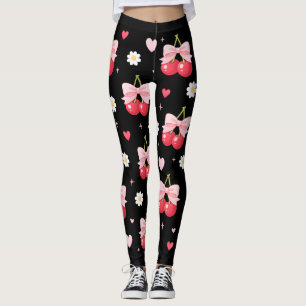 Coquette Cherries Leggings