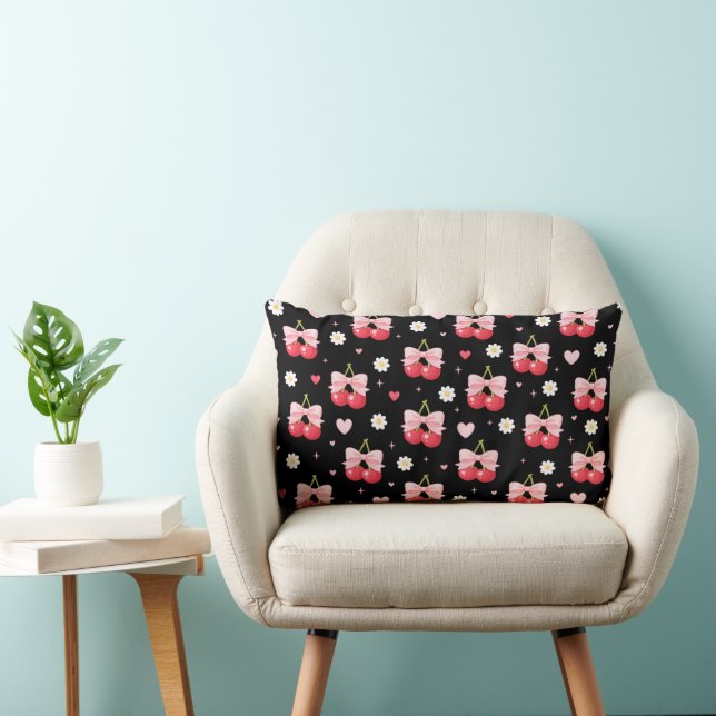 Coquette Cherries Lumbar Cushion (Chair)