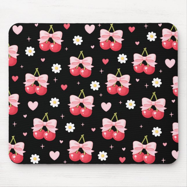 Coquette Cherries Mouse Pad (Front)