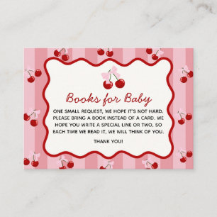 Coquette Cherry Books for Baby Card