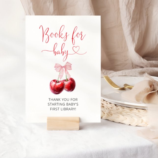 Coquette Cherry On Top Books for Baby Poster (Creator Uploaded)