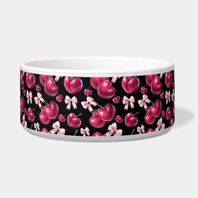 Coquette Cherry Pattern Pink Bow Aesthetic  (Front)