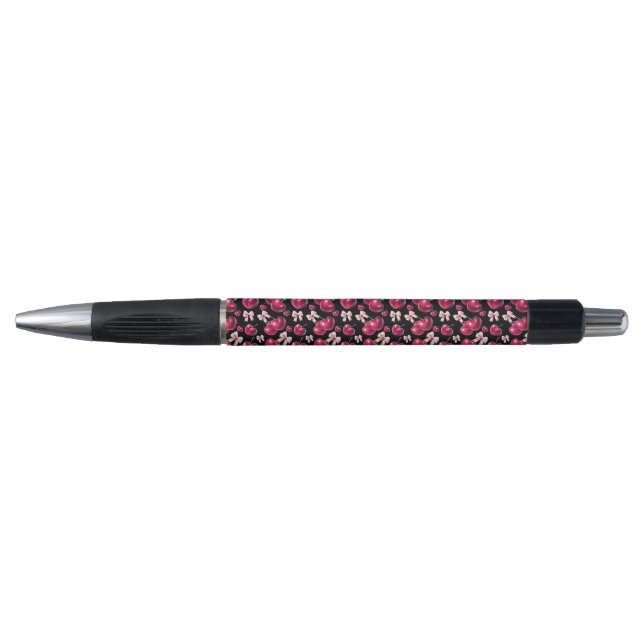 Coquette Cherry Pattern Pink Bow Aesthetic  (Front)