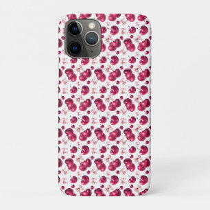 Coquette Cherry Pattern Pink Bow Aesthetic Case-Mate iPhone Case