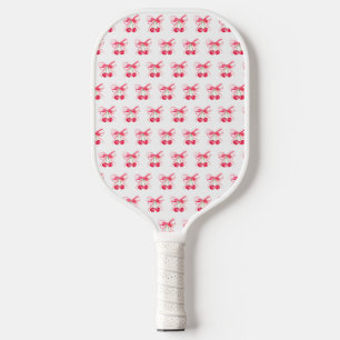 Coquette Cherry Pink Bow Girl Ladies Birthday  Pickleball Paddle