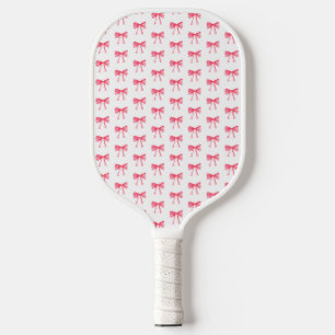 Coquette Cherry Pink Bow Girl Ladies Birthday  Pickleball Paddle