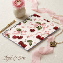 Coquette Cherry & Pink Satin Bow Seamless Pattern