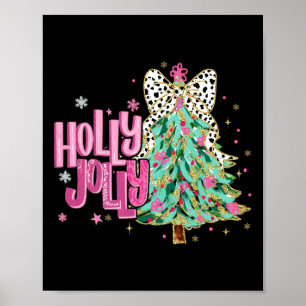Coquette Christmas Colourful Holly And Jolly Chris Poster