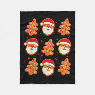 Coquette Christmas Tree Cake Santa Claus Nk Christ Fleece Blanket