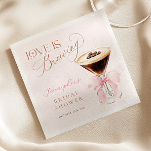 Coquette Coffee Bridal Shower Napkin