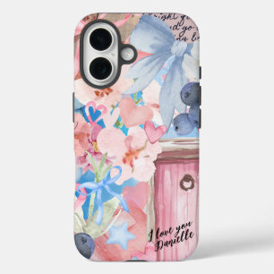 Coquette Collage Customised Valentine iPhone 16 Case