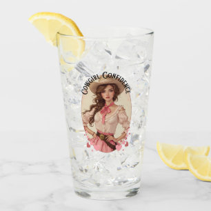 Coquette Cowgirl Western Fashion Portrait Glass