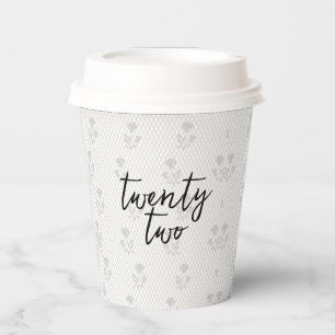 Coquette Disco Ball & Black Bow Lace Birthday Paper Cups