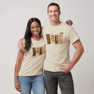 Coquette Fall Aesthetic Pumpkin Plaid Cute Autumn T-Shirt