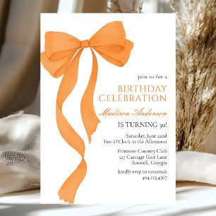 Coquette Fall Birthday Invitation