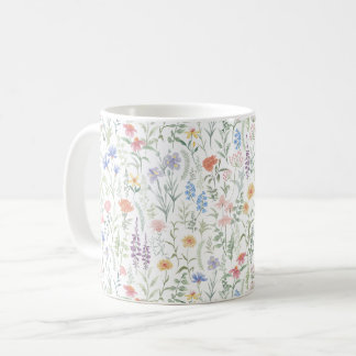 Coquette Feminine Wildflower Meadow Coffee Mug