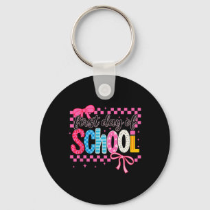 Coquette First Day Of School  Key Ring
