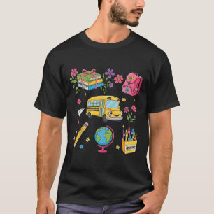 Coquette Floral First Day Of Preschool Kindergarte T-Shirt