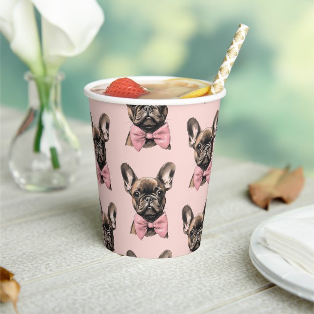 Coquette Frenchie Paper Cups (Insitu)