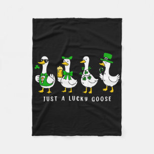 Coquette Funny Just A Lucky Goose Shenanigan St Pa Fleece Blanket