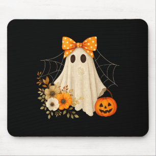 Coquette Ghost Halloween Flower Ghost Soky Lace Gh Mouse Pad