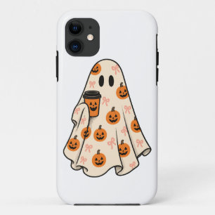Coquette Ghost Pumpkin Spice Coffee Halloween iPho Case-Mate iPhone Case